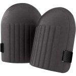 Genouill�res de jardinage avec sangles r�glables, souples et imperm�ables, 1 paire, noires