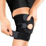 Genouillre unisexe (1 pice) avec manchette de compression ajustable pour couvrir la rotule et le tendon ...