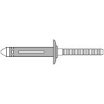 Gesipa bulb - tite rivets aveugles alu / alu 7, 7 x 27, 7 epdm 100 pièces Gesipa bulb - tite rivets aveugles alu / alu 7, 7 x 27, 7 epdm 100 pièces