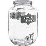 Zeller bocal � boissons en verre transparent 3, 8 litres