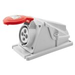 Prise fixe murale gewiss 3p + t 16a ip44 380v gw62481 Prise fixe murale gewiss 3p + t 16a ip44 380v gw62481