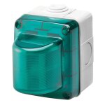 Voyant de signalisation diffuseur vert �tanche en saillie gewiss gw27416