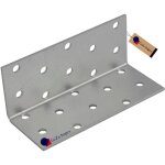 Gezu impex equerre d'assemblage galvanis 100 x 40 x 40 mm renforce connecteurs mtal fixation pour ...