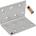 Gezu impex equerre d'assemblage galvanis� 40 x 40 x 60 mm renforc�e connecteurs m�tal pour charpente