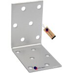 �querre d?assemblage renforc�e galvanis�e 60 x 60 x 40 mm ? plaque perfor�e connecteur m�tal fixation ...