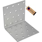 �querre d?assemblage renforc�e galvanis�e 80 x 80 x 80 mm ? plaque perfor�e connecteur m�tal fixation ...