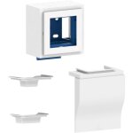 Ggk - boîtier adaptateur blanc pour appareillage simple 45 x 45 - compatible avec plinthe électrique ... Ggk - boîtier adaptateur blanc pour appareillage simple 45 x 45 - compatible avec plinthe électrique ...