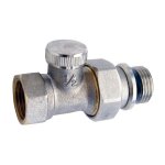 Giacomini - robinetterie de radiateur - t de rglage avec joint 3 / 8'' - tr12n de caleffi