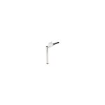 Gilardi - pied de lit escamotable - d�cor : blanc / chrom� - mat�riau : acier - hauteur : 250 mm