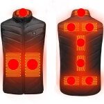 Gilet chauffant gilet chauffant pour hommes 9 zones gilet chauffant femme gilet chauffant �lectrique ...