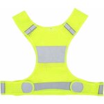 Gilet de course r�fl�chissant, jaune fluorescent taille r�glable gilet r�fl�chissant haute visibilit� ...