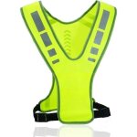Gilet de course rflchissant, gilet de scurit rglable pour hommes et femmes, gilet de cyclisme jaune ...
