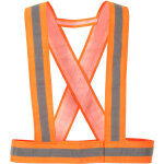 Gilet haute visibilit� orange rs pro, taille taille unique avec fermeture � crochet et boucle ( prix ...