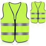 Gilet jaune voiture, gilet fluorescent de s�curit�, adapt� aux secours routiers de nuit, �quip� de bandes ...