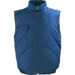 Gilet matelass� de travail sans manche chouka - bleu marine 3xl - 60 / 62
