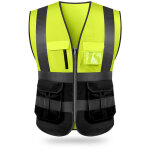 Gilet de s�curit� r�fl�chissant haute visibilit�, multipoches, v�tement de travail, s�curit�, v�tements ...