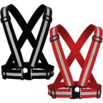 Gilet de scurit  sangle rflchissante - lot de 2 gilets de course rflchissants rglables haute ...