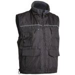 Gilet de travail polaire sans manche cariste - noir m - 44 / 46