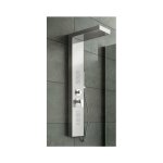 Colonne de douche hydromassage avec trois fonctions en acier brillant Colonne de douche hydromassage avec trois fonctions en acier brillant