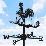 Girouette en acier inoxydable - coq - girouette en m�tal - indicateur de direction du vent - pour toit ...