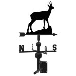 Girouette chamois en fer forg 47 x 47 x 106