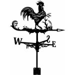 Girouette de jardin exterieur coq en m�tal style forme de coq r�tro indicateur de direction du vent girouette ...