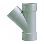 Girpi - culotte pvc gris 45� - diam�tre 125 mm - triple embo�ture