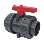 Vanne pvc pression  bille haute performance 16 bars, diamtre 40 mm
