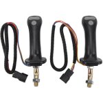 Gistuch - 2 pièces 3 boutons pelle joystick poignées 6 broches en alliage d'aluminium pour doosan dh ... Gistuch - 2 pièces 3 boutons pelle joystick poignées 6 broches en alliage d'aluminium pour doosan dh ...