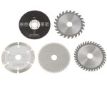 Gistuch - 5pcs 85mm diamtre intrieur 15mm mini - carbure circulaire lame de scie pour l'outil de coupe ...