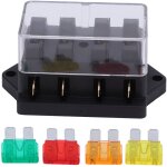 Bote de porte - fusible  lame  4 voies tanche avec fusible 4 pices pour bateau marin de voiture automatiqu ...