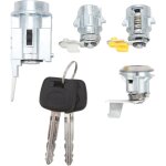 Gistuch - kit de cylindre de serrure de porte d'allumage d2191608, kit de serrure de barillet d'allumage ...