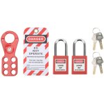 Kit de verrouillage avec cadenas à loquet de sécurité, clés d'étiquette loto inviolables pour équipement ... Kit de verrouillage avec cadenas à loquet de sécurité, clés d'étiquette loto inviolables pour équipement ...