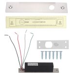 Retard d'accs bande mtallique retour de signal serrure magntique de porte unique pour porte en verre ...