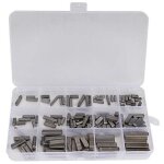 Tanus 140pcs cl d'arbre d'entranement parallle cl parallle carre cl  plumes  bout rond clavettes ...