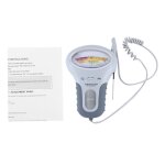 Testeur de qualit de l'eau portable 2 en 1 ph cl2, testeur de niveau pour piscine, spa, bains  remous ...