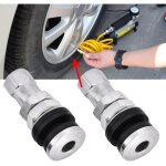 Tire tire valve stems tr161, kit de tige de valve courte en métal 10pcs avec bouchon anti - poussière ... Tire tire valve stems tr161, kit de tige de valve courte en métal 10pcs avec bouchon anti - poussière ...