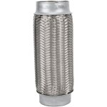 Tuyau flexible d'chappement 2, 5x8 pouces, tresse en acier inoxydable, tube de couplage  joint flexible ...