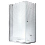Glaszentrum hagen - 80x120x195cm cabine de douche nora - sans bac de douche