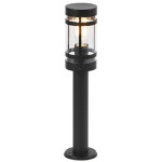 Gleam - led dimmable lampe sur pied ext�rieur variateur inclus - 1 lumi�re - � 11 cm - noir - moderne ...