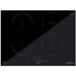 Glem gas gti741bsl plaque noir int�gr� 70 cm plaque avec zone � induction 4 zone(s)