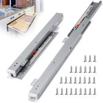 Glissiere pour tiroir 35 cm rail tiroir coulissant � extension totale 60 cm, coulisse tiroir avec amortisseur ...