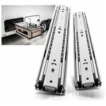 Glissi�res tiroir robustes 400mm, coulisse de tiroir � roulement � billes � extension compl�te rail, ...