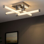 Globo - 25, 6 watts led plafonnier tiges de verre lampe de salon �clairage 68064 - 4