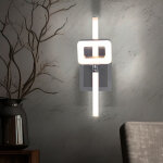 Applique murale orientable applique murale avec interrupteur led �clairage d'escalier, chrome nickel ...