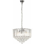Globo - cristal suspendu luminaire chrome pendule lustre plafonnier salon �clairage clair