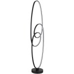 Led lampadaire noir lampe sur pied alu lampe design cct lampe de salon debout, fonction mmoire, 39w ...