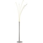Lampadaire led lampe de salon variateur tactile chrome h 187 cm Lampadaire led lampe de salon variateur tactile chrome h 187 cm