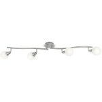 Globo - l�gant plafonnier 4 feuilles salle � manger chrome mobile dora 5963 - 4