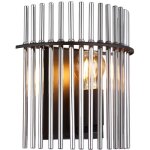 Globo lighting - applique murale barres de verre lampe de salon noir fumé lampe murale chambre, métal, ... Globo lighting - applique murale barres de verre lampe de salon noir fumé lampe murale chambre, métal, ...